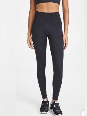 Girlfriend Collective High-Waisted Pocket Leggings, Size XS, Black